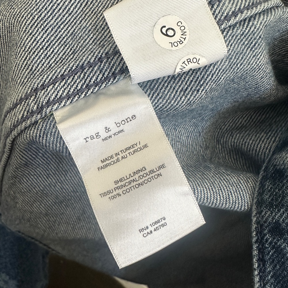 Rag & Bone Printed Denim Shirt Jacket - Picture 9 of 13